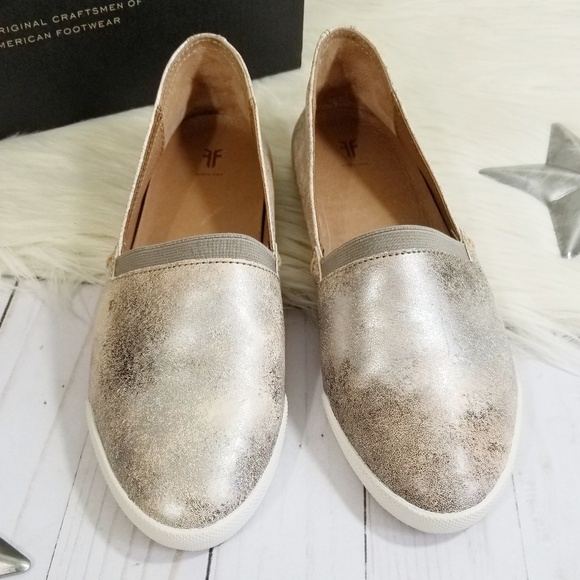 Frye Melanie slip on sneakers metallic moonlight - Picture 3 of 7